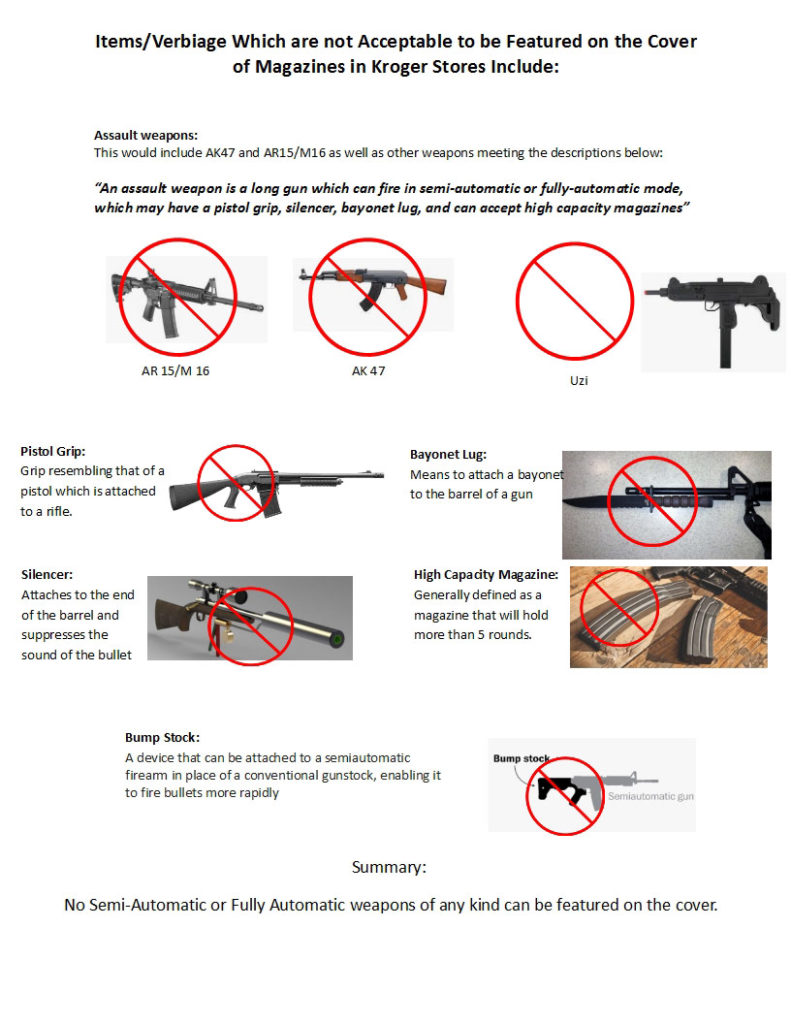 kroger restrictions